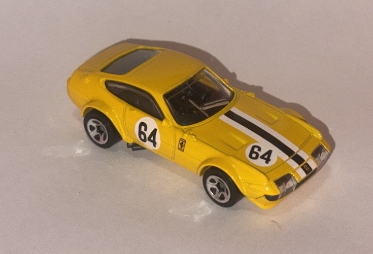 HOT WHEELS Loose Ferrari 365 GTB4 Competizione (Yellow Version)