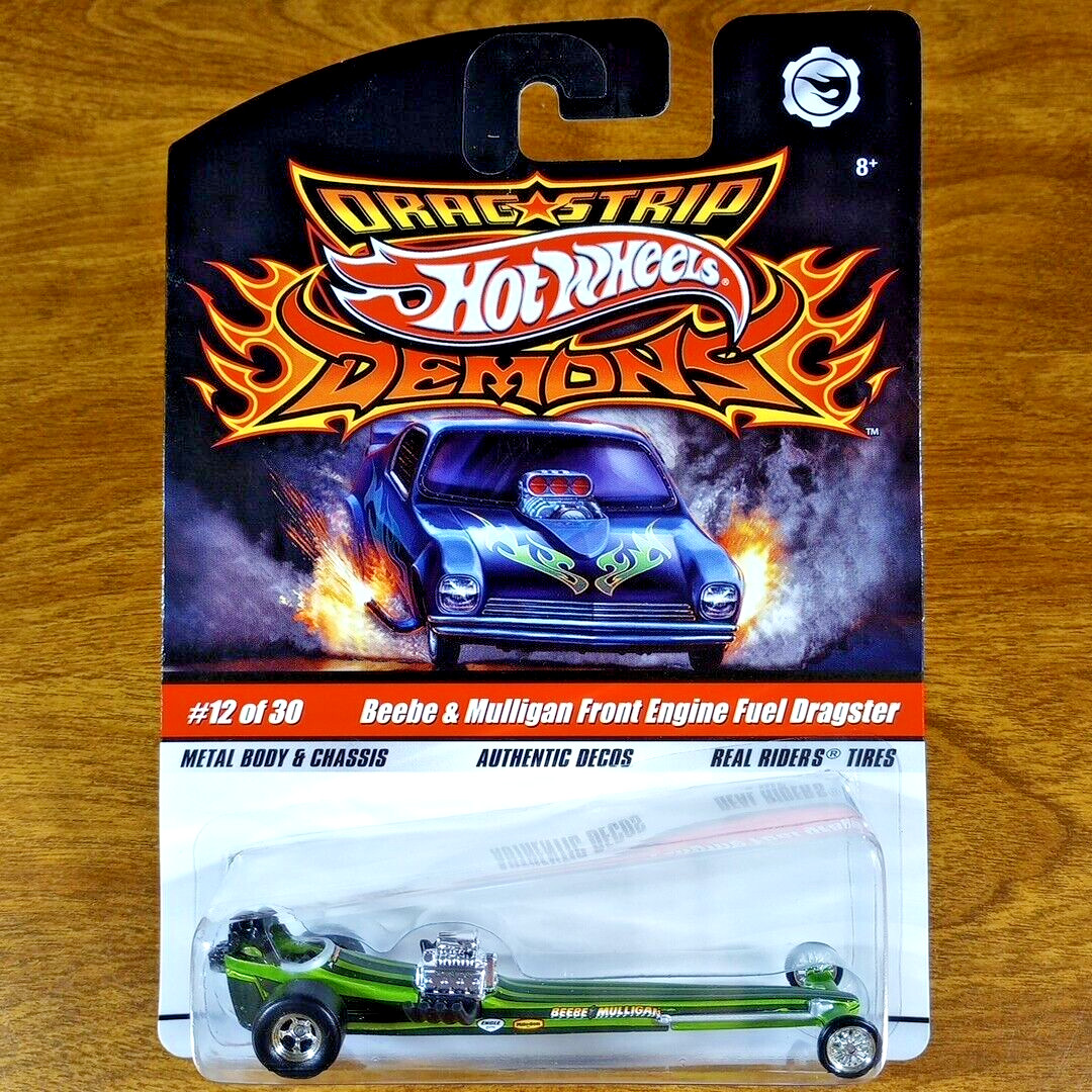 Hot Wheels Drag Strip Demons Beebe & Mulligan Front Engine Fuel Dragster RR 2009