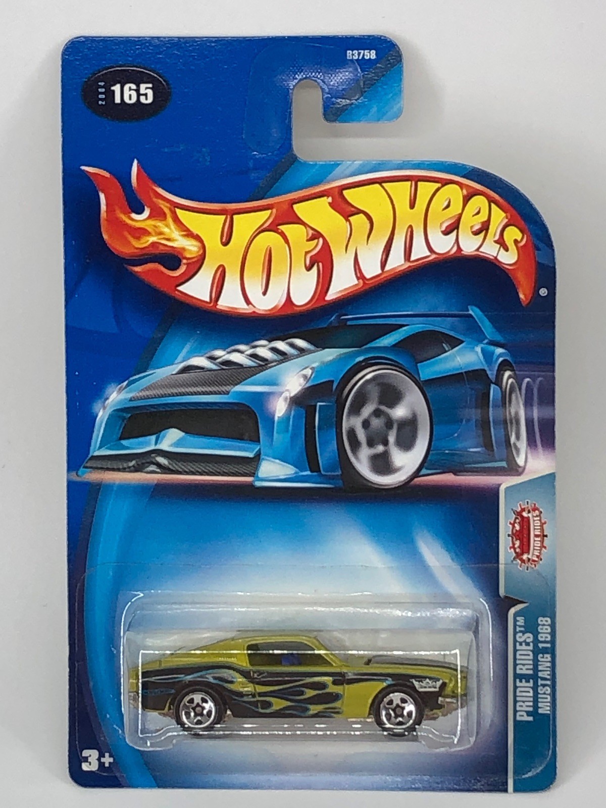 Hot Wheels 1968 Mustang Yellow 2004 Pride Rides #165