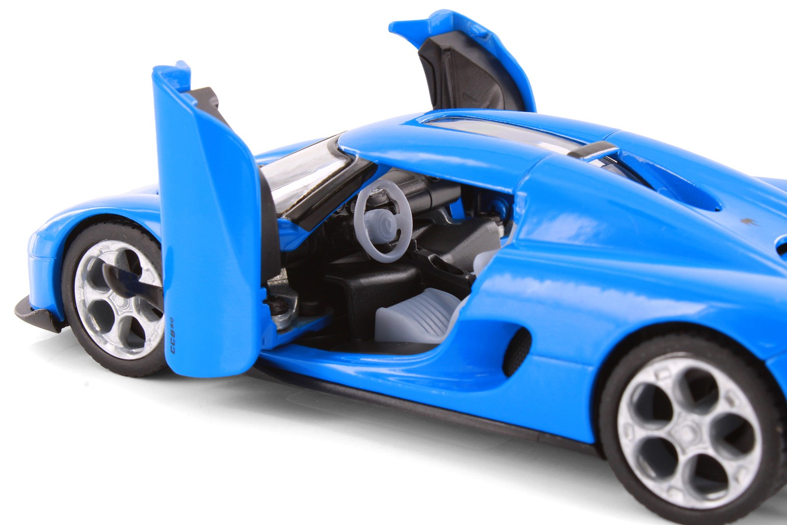 Koenigsegg CC850, Blue – Kinsmart 5485D – 1/34 Scale Diecast Model Toy Car