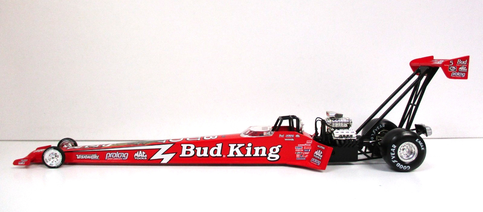 ACTION KENNY BERNSTEIN BUDWEISER LOUIE THE LIZARD 1998 TOP FUEL DRAGSTER 1/24