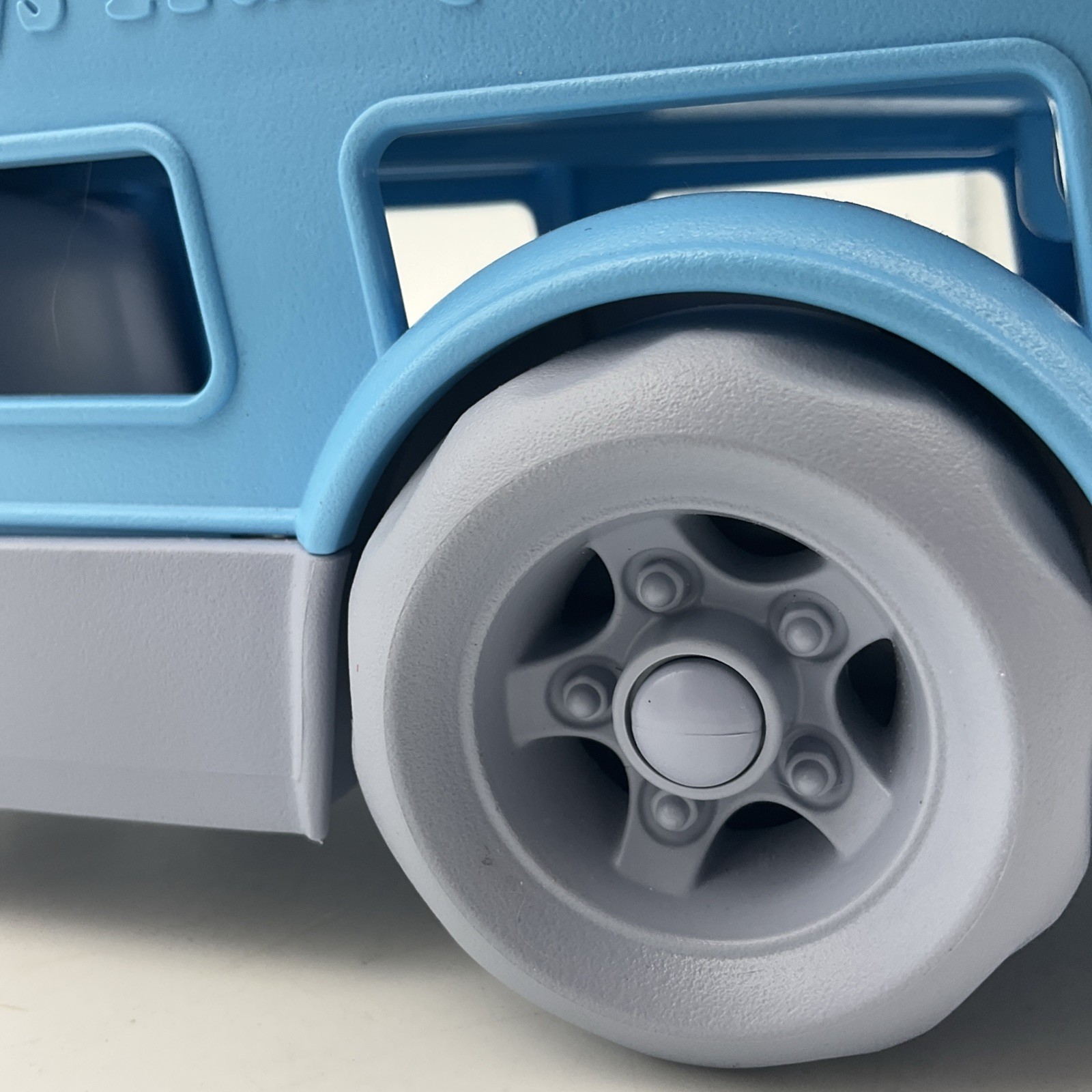 Green Toys Transport Company Light Blue And Gray Car Carrier