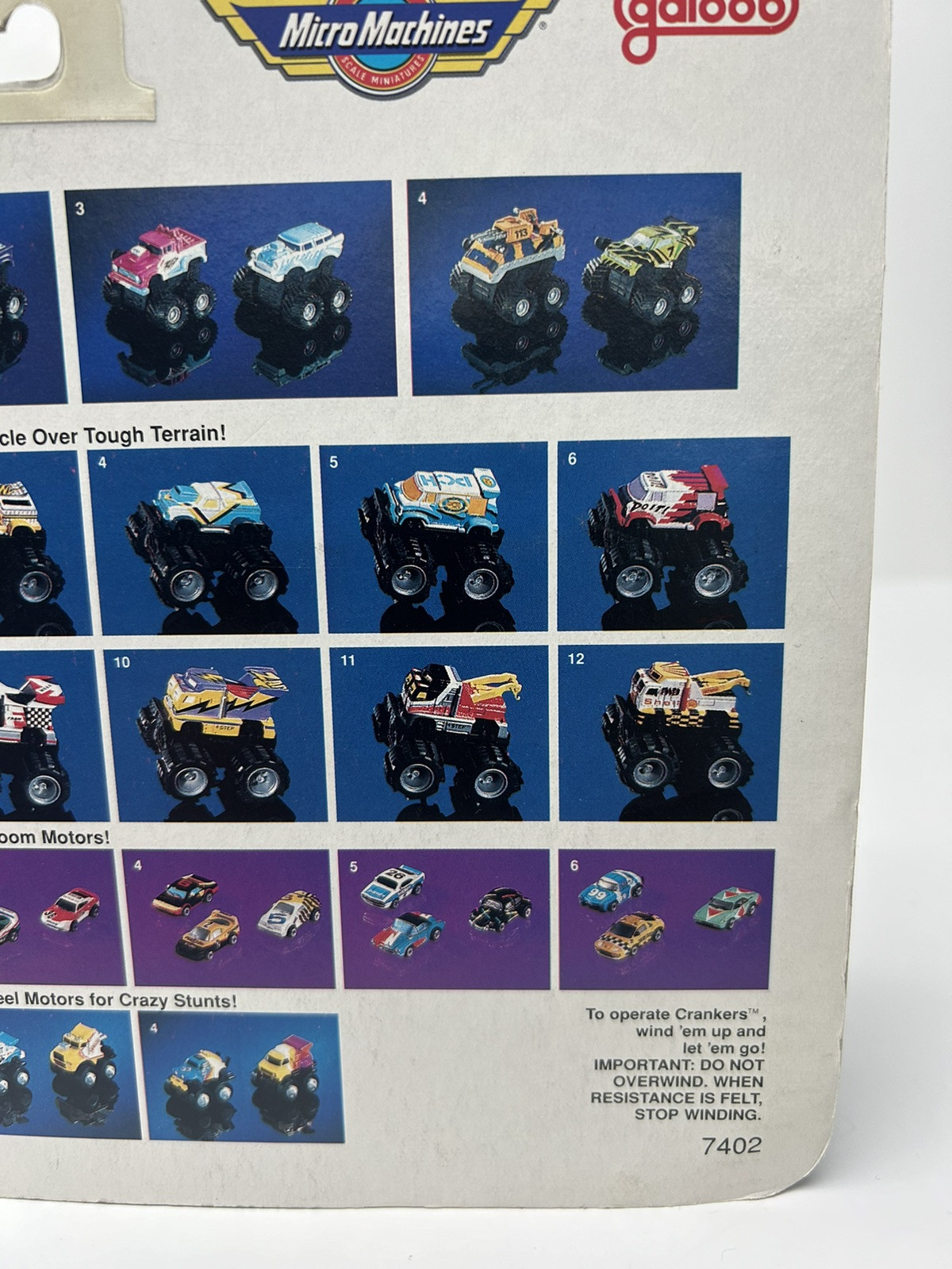1990 Micro Machines Crankers Collection #4 Wind-Up Power-APC & 65’ Mustang (NEW)