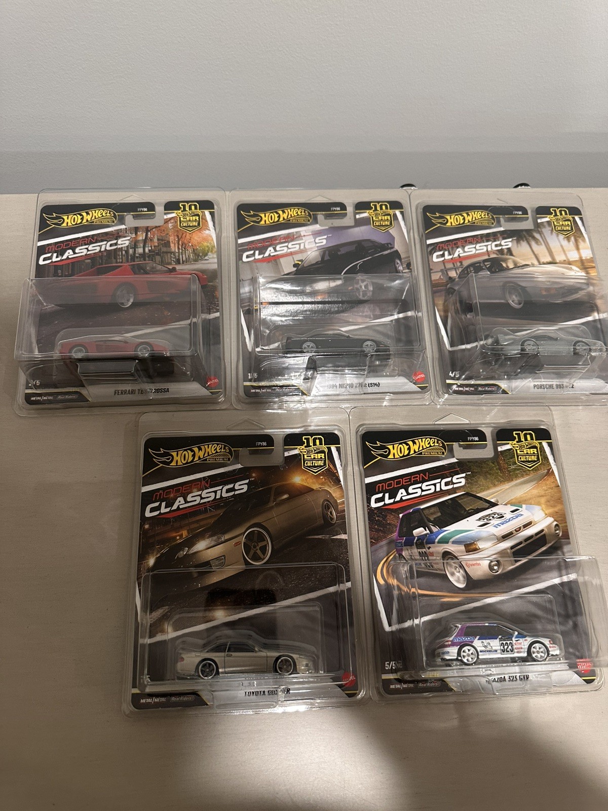 Hot Wheels 2026 Premium Car Culture Modern Classics FPY86-961S Set of 5
