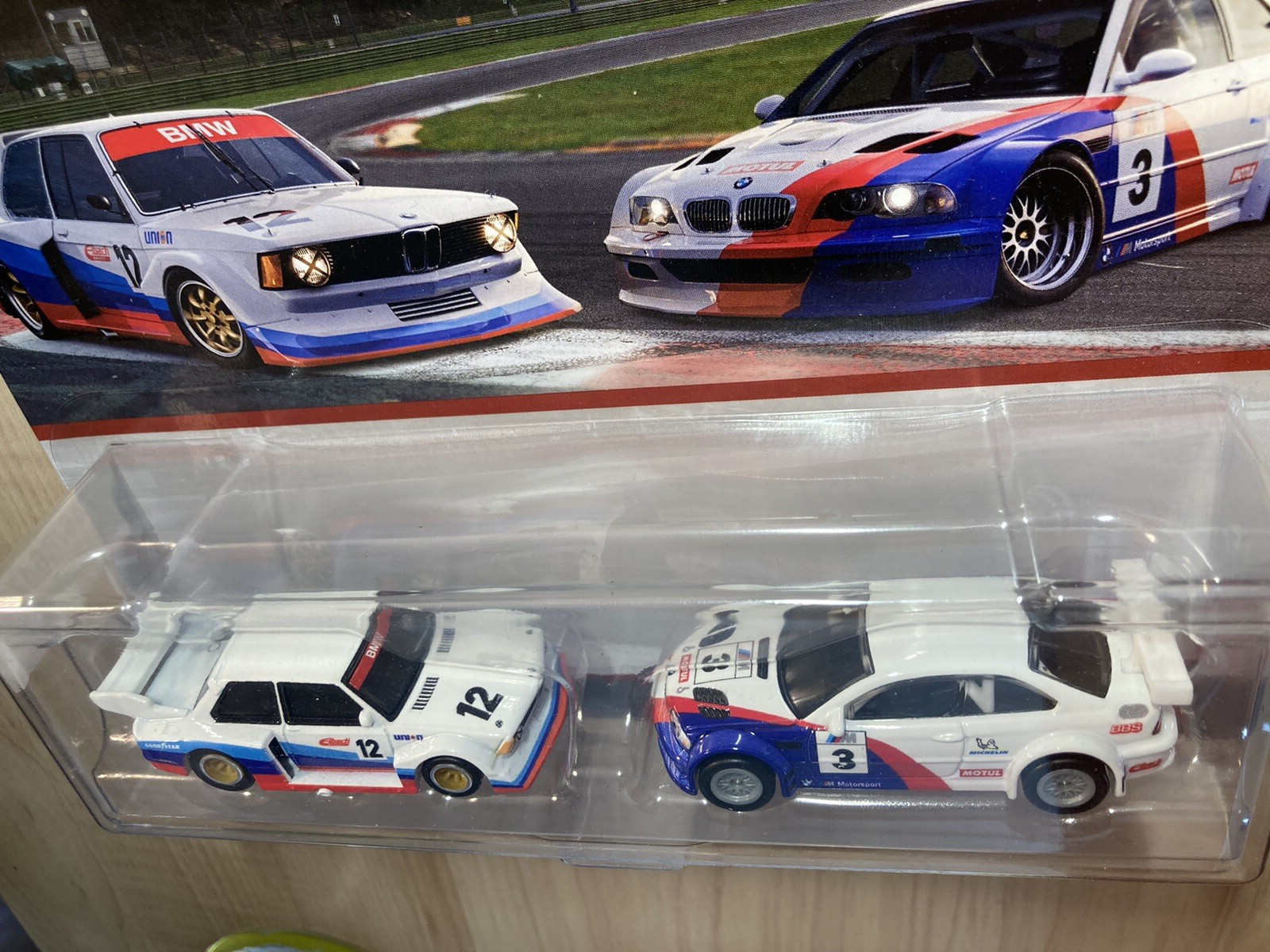 Hot wheels Premium BMW 320 Group 5 + 2001 BMW M3 GTR 2 car pack on Real Riders