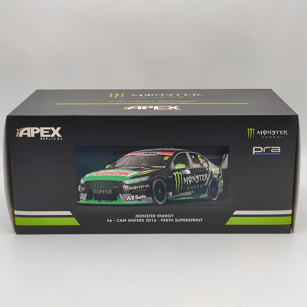Apex 1/18 FORD FG X FALCON MONSTER ENERGY #6- CAM WATERS 2016 Diecast AD81419