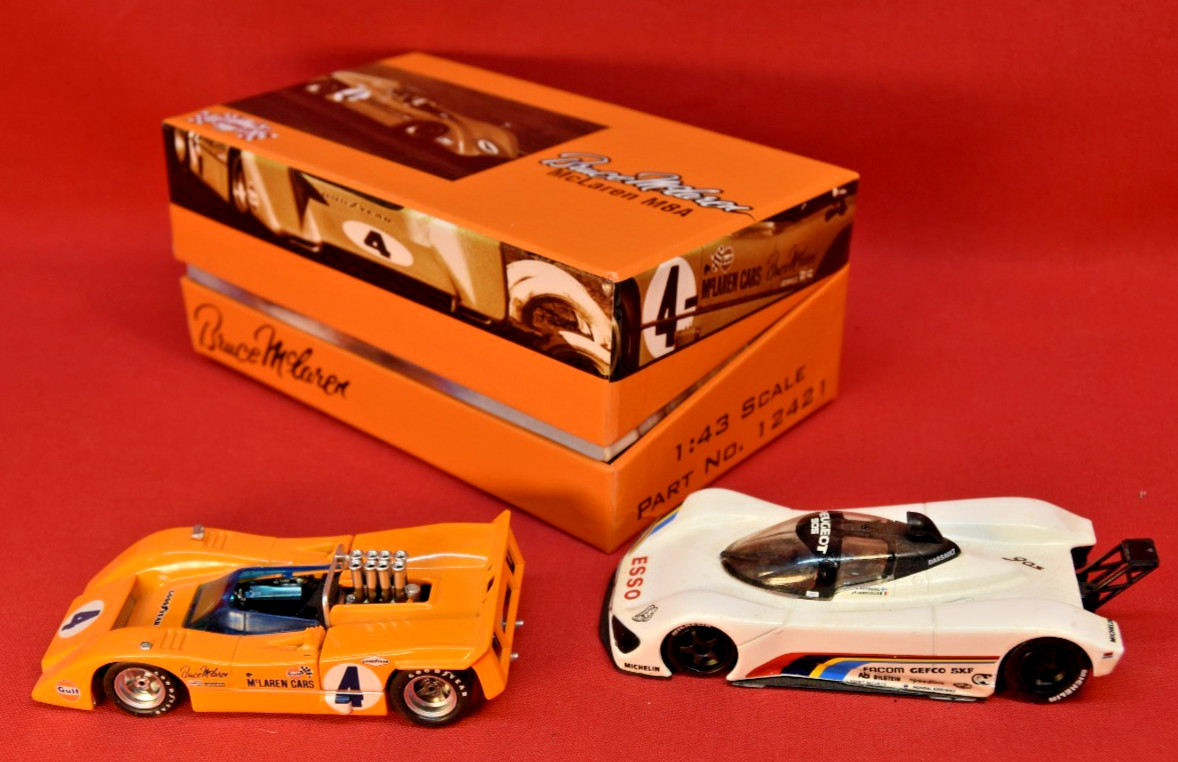 GMP Lot Bruce McLaren 1:43 Can-Am cars plus bonus esso car #8199
