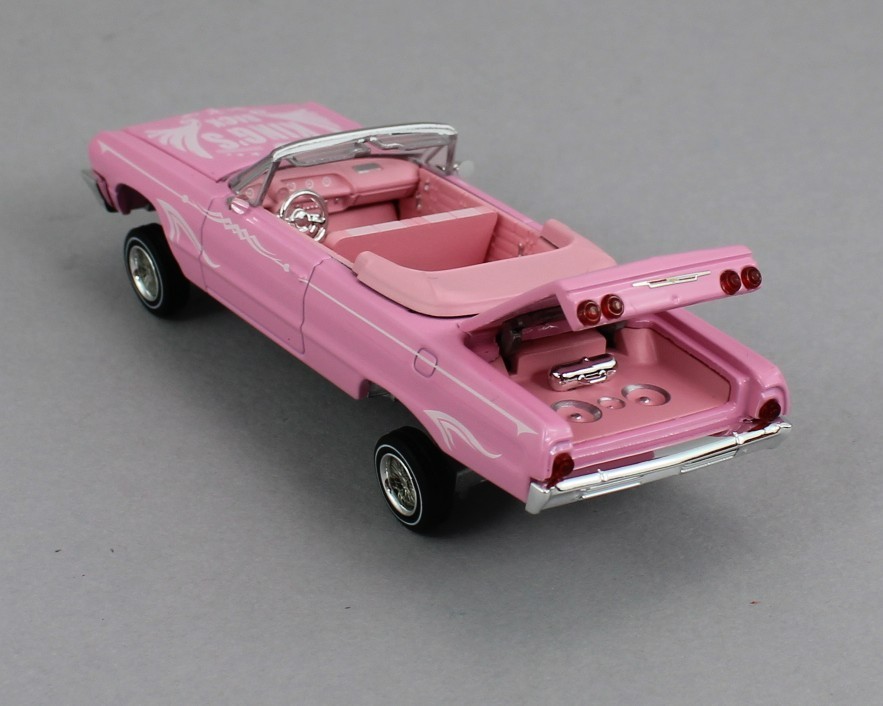 1:64 *FINE WORKS 64* Pink Chevrolet IMPALA *LOWRIDER* High Detail NIB