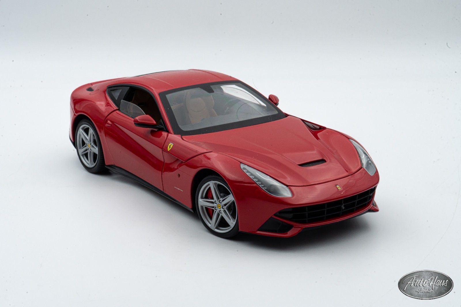 1/18 Hot Wheels Elite Ferrari F12 Berlinetta Rosso Corsa Red As Is