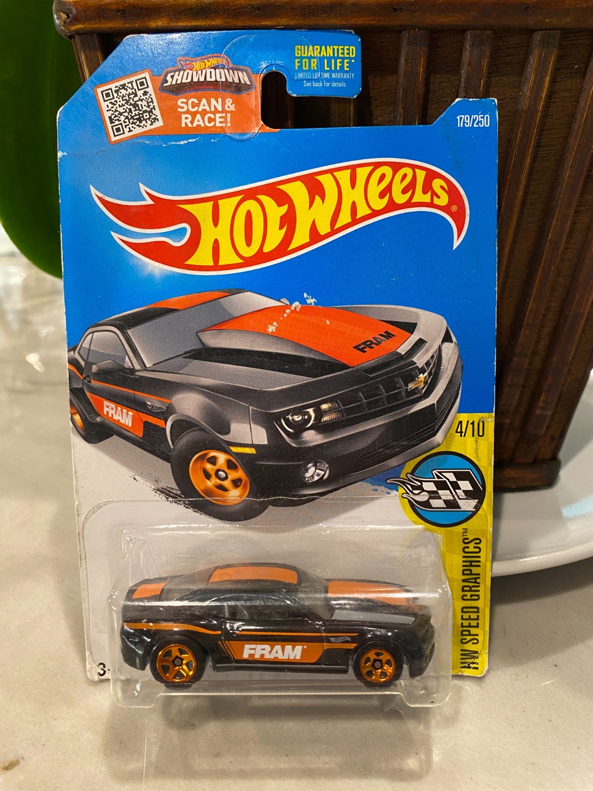 2016 Hot Wheels HW Speed Graphics ’13 Chevrolet COPO Camaro Fram black