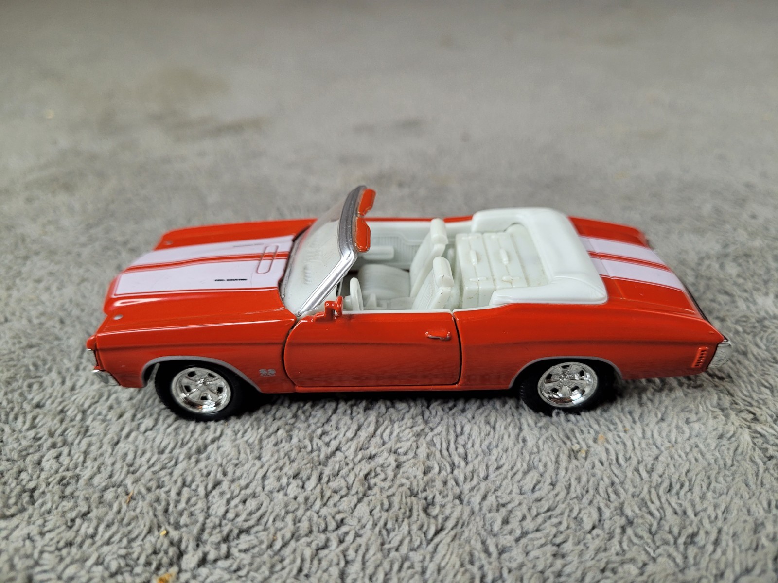 1971 Chevrolet Chevelle SS 454 Convertible Orange 1:38 Diecast Welly
