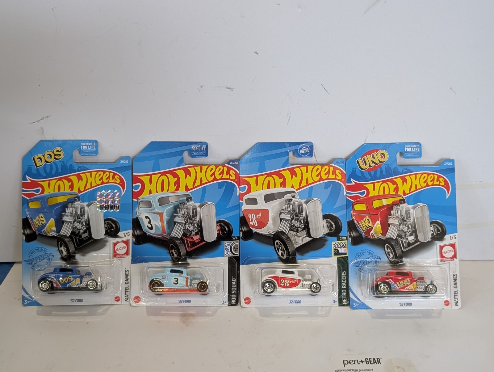 2021 Hot Wheels 32 Ford – Lot of 4 Retro Racers Mattel Games