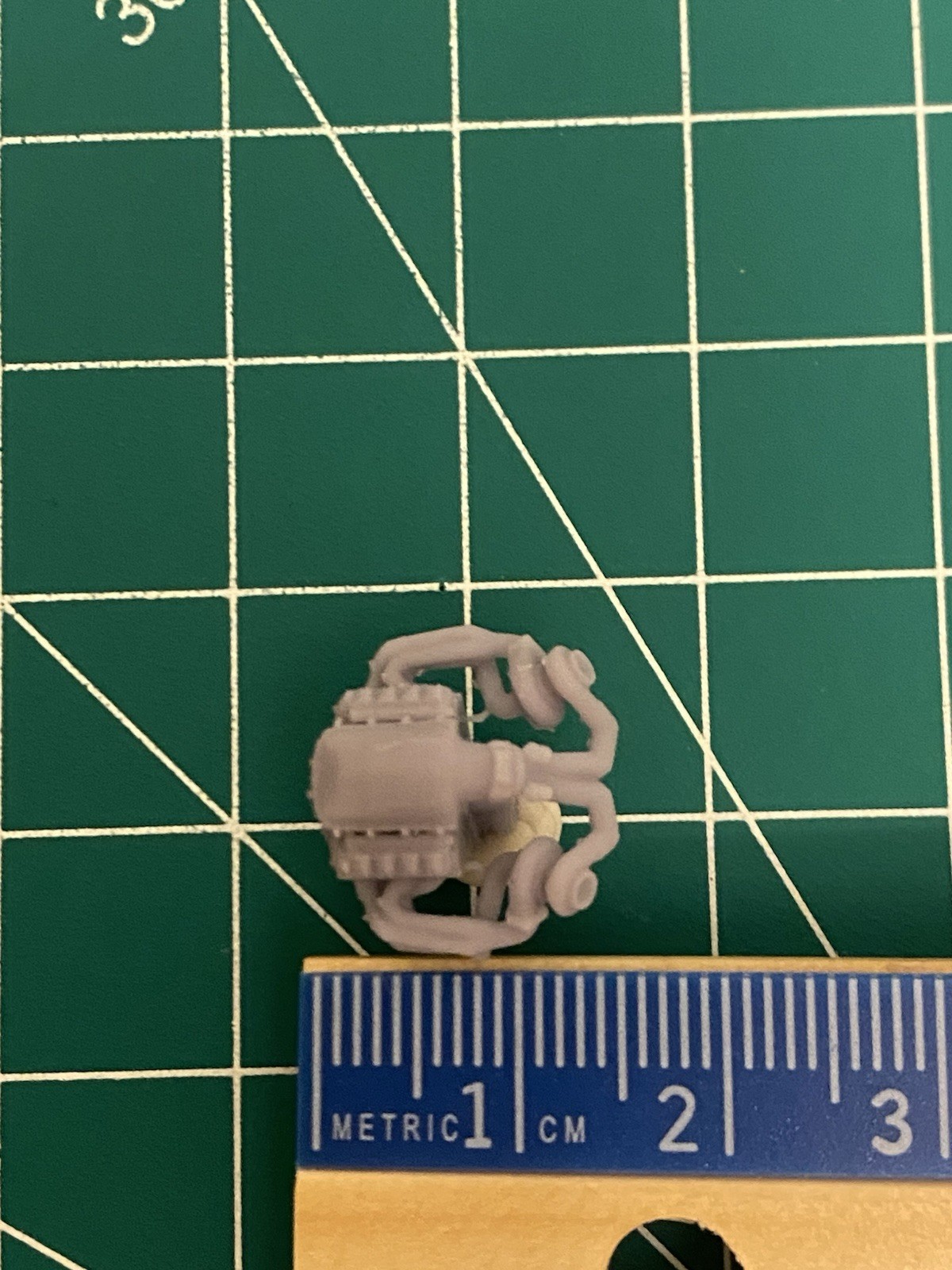 1/64 V8 Twin Turbo LS Engine 3D Resin Printed For Hotwheels Customs Muscle Cars