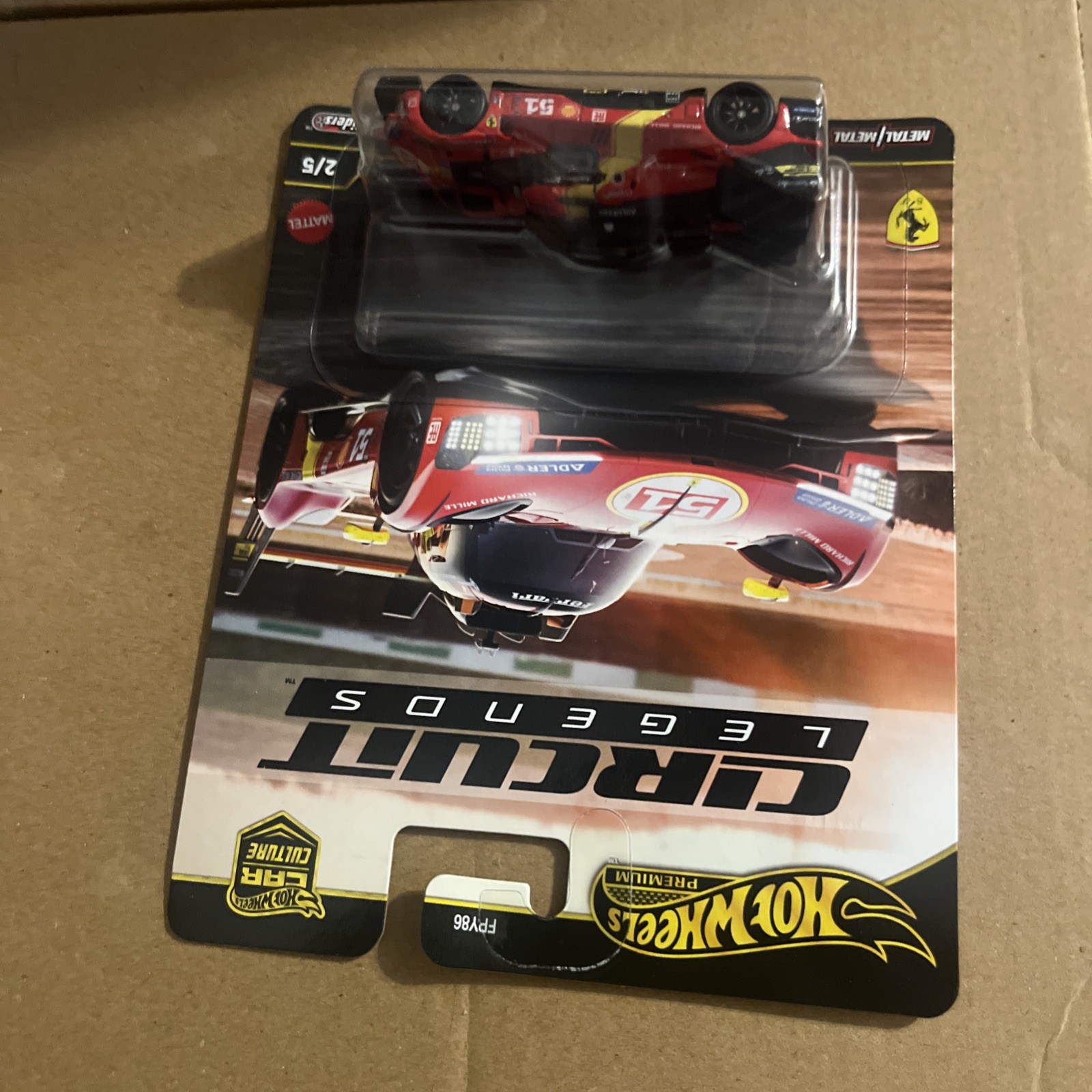 Hot Wheels Premium 2025 Car Culture “Circuit Legends” Ferrari 499P Red 1:64