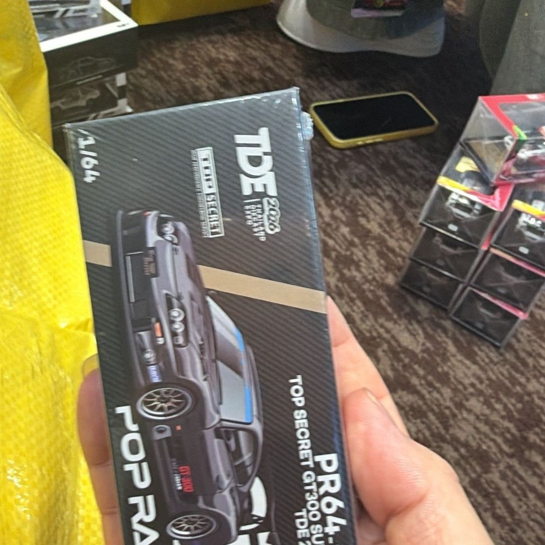 POP RACE 1/64 Supra A80 TopSecret Carbon Edition Thailand Expo Replica Menu