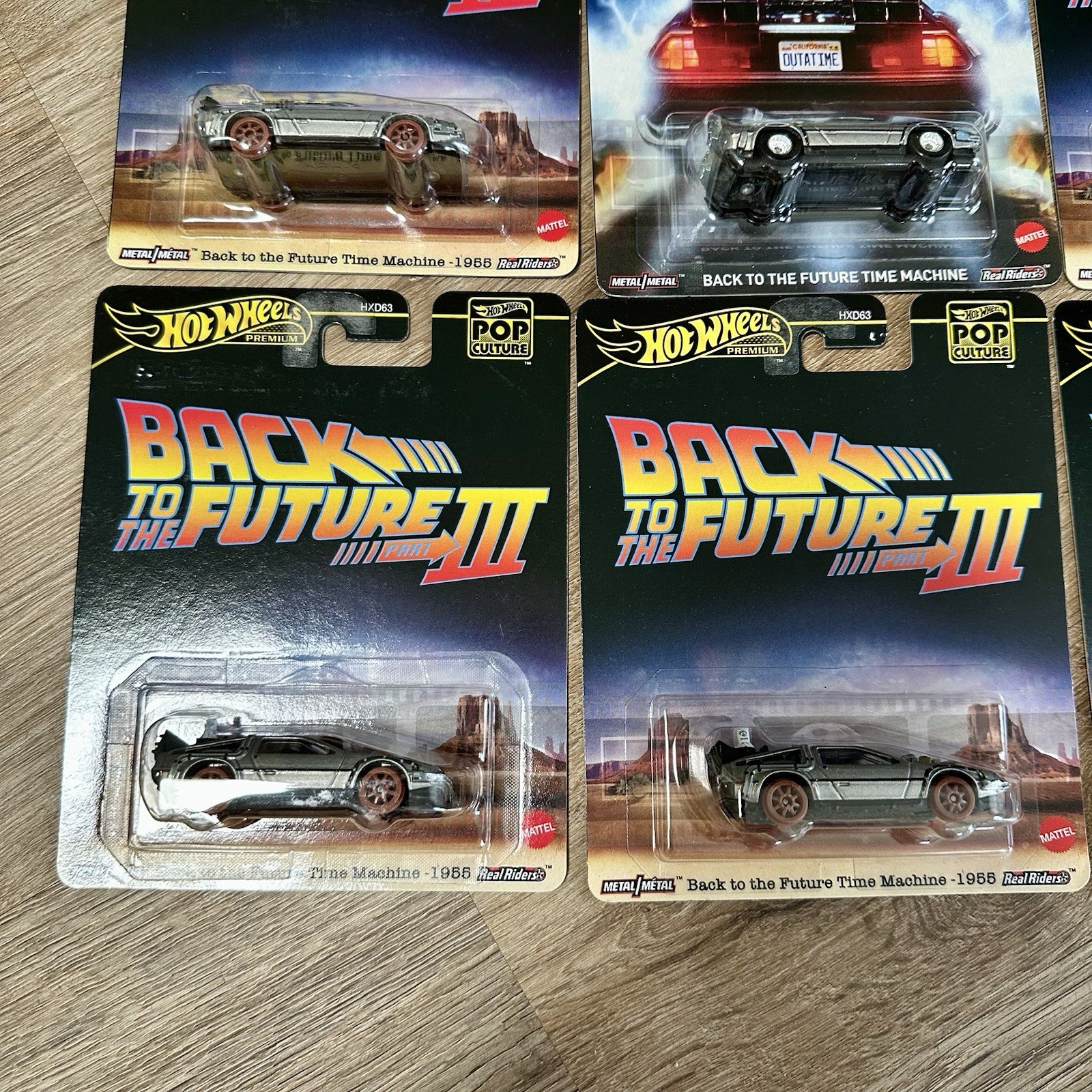 10 Hot Wheels Pop Culture Back to the Future Time Machine Diecast Jurassic Park