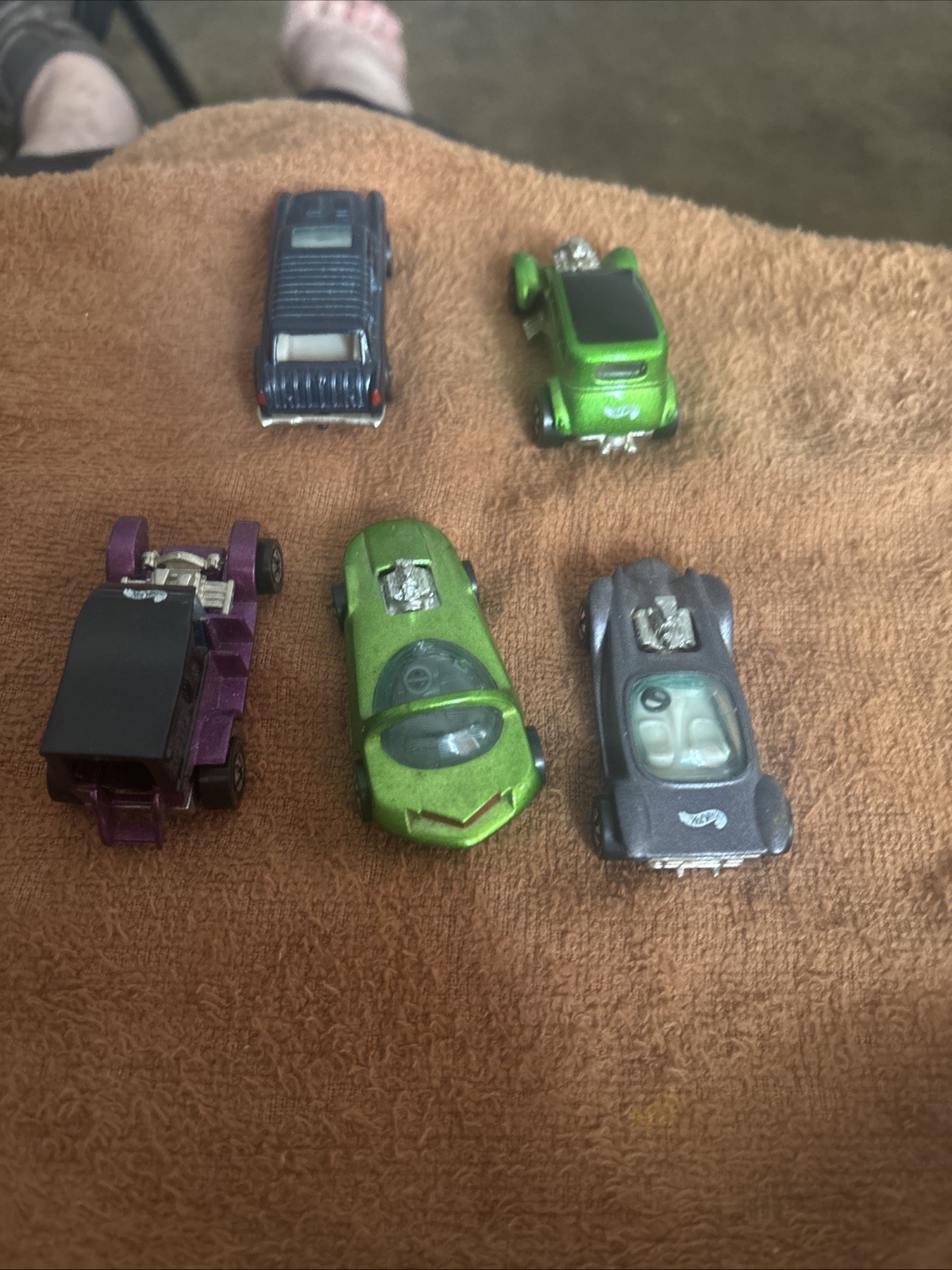 B-SET OF 5 LOOSE 1:64 HOT WHEELS 1992-93 25TH & VINTAGE COLLECTION
