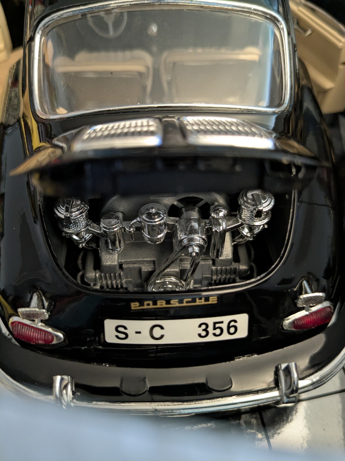 Bburago Porsche 356B Coupe 1961, Black 1/18, COD 3021, Special Collection