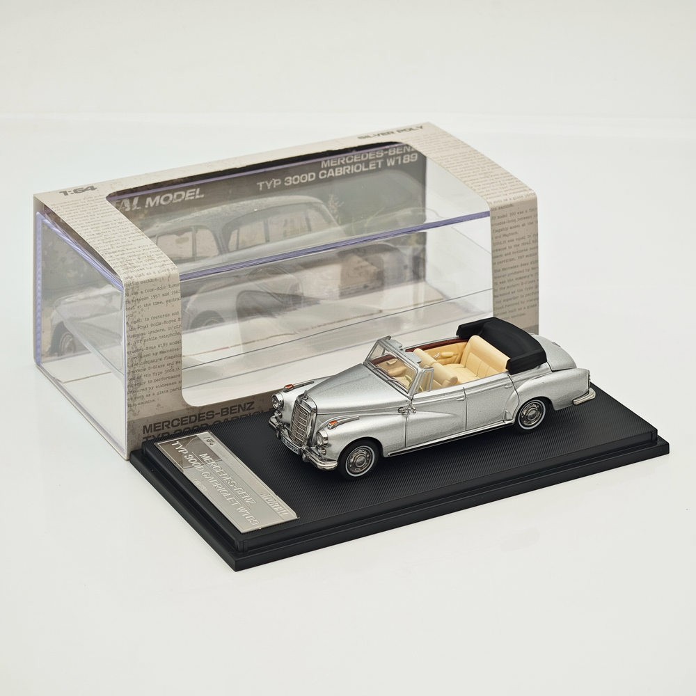 Mortal 1/64 Mercedes Benz 300D Convertible Retro Car Models Collection Diecast