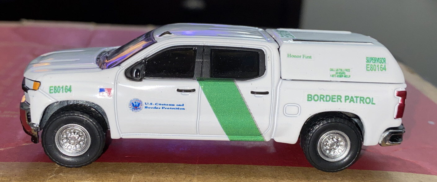 Kitbash 1/64 2022 Silverado US CUSTOMS & BORDER PROTECTION Homeland Security
