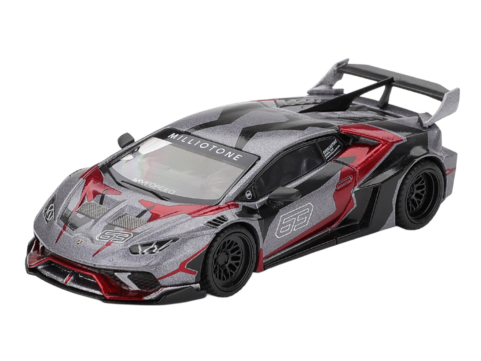 LAMBORGHINI HURACAN GT LB-WORKS “RONIN” GRAY 1/64 DIECAST BY MINI GT MGT01177