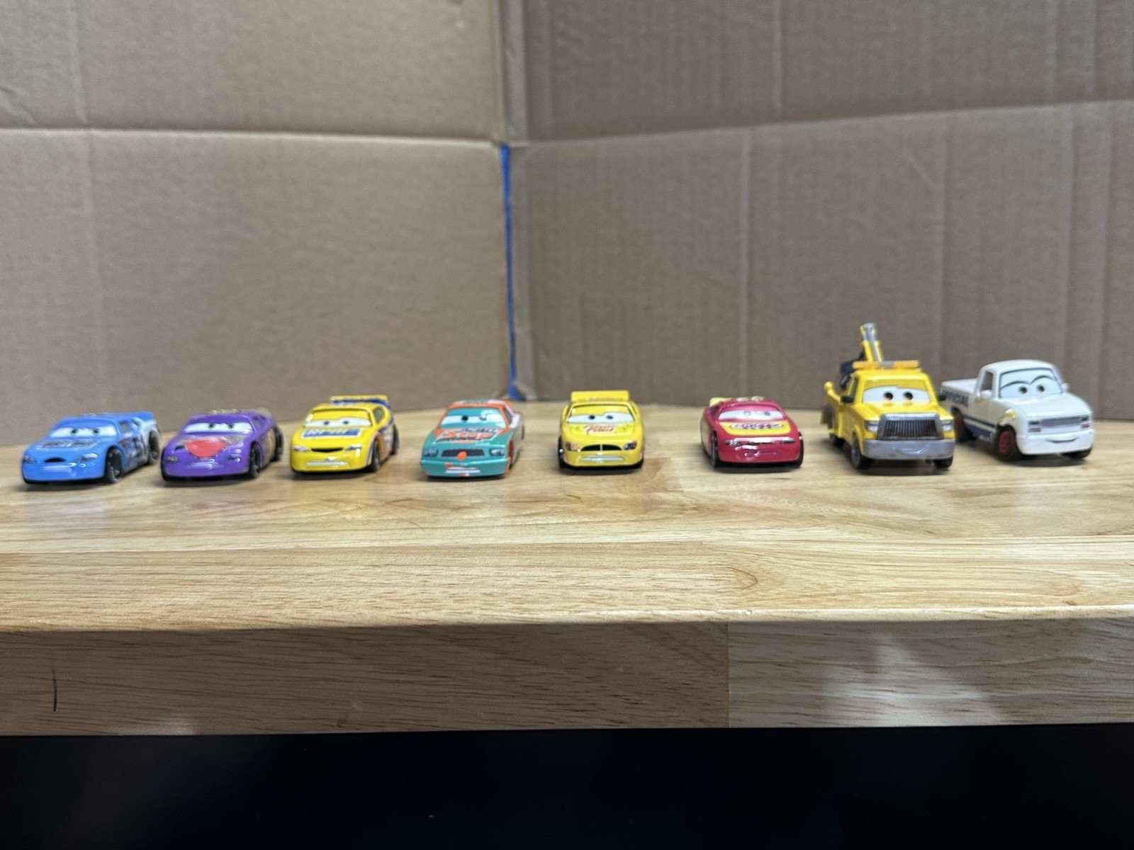 Disney Pixar Cars Diecast Lot of 8 Piston Cup Racers Mater RPM Shifty Drug 1:55