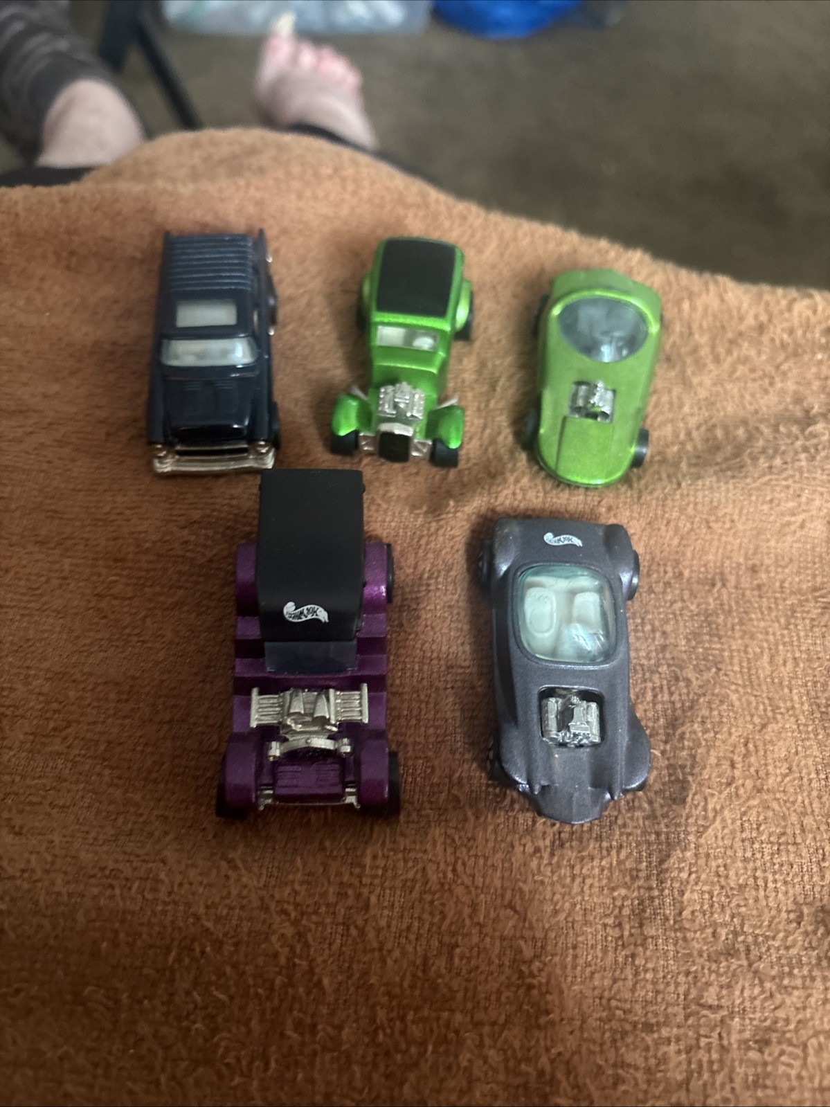 B-SET OF 5 LOOSE 1:64 HOT WHEELS 1992-93 25TH & VINTAGE COLLECTION