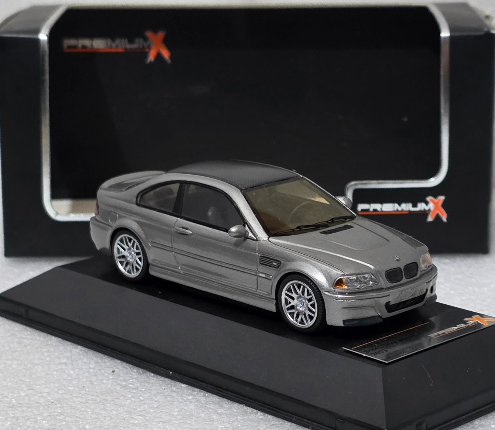 BMW M3 (e46) CSL 2003 Steel Grey Met 1:43 Premium-X IXO PRD0027 EXTREMELY RARE!!