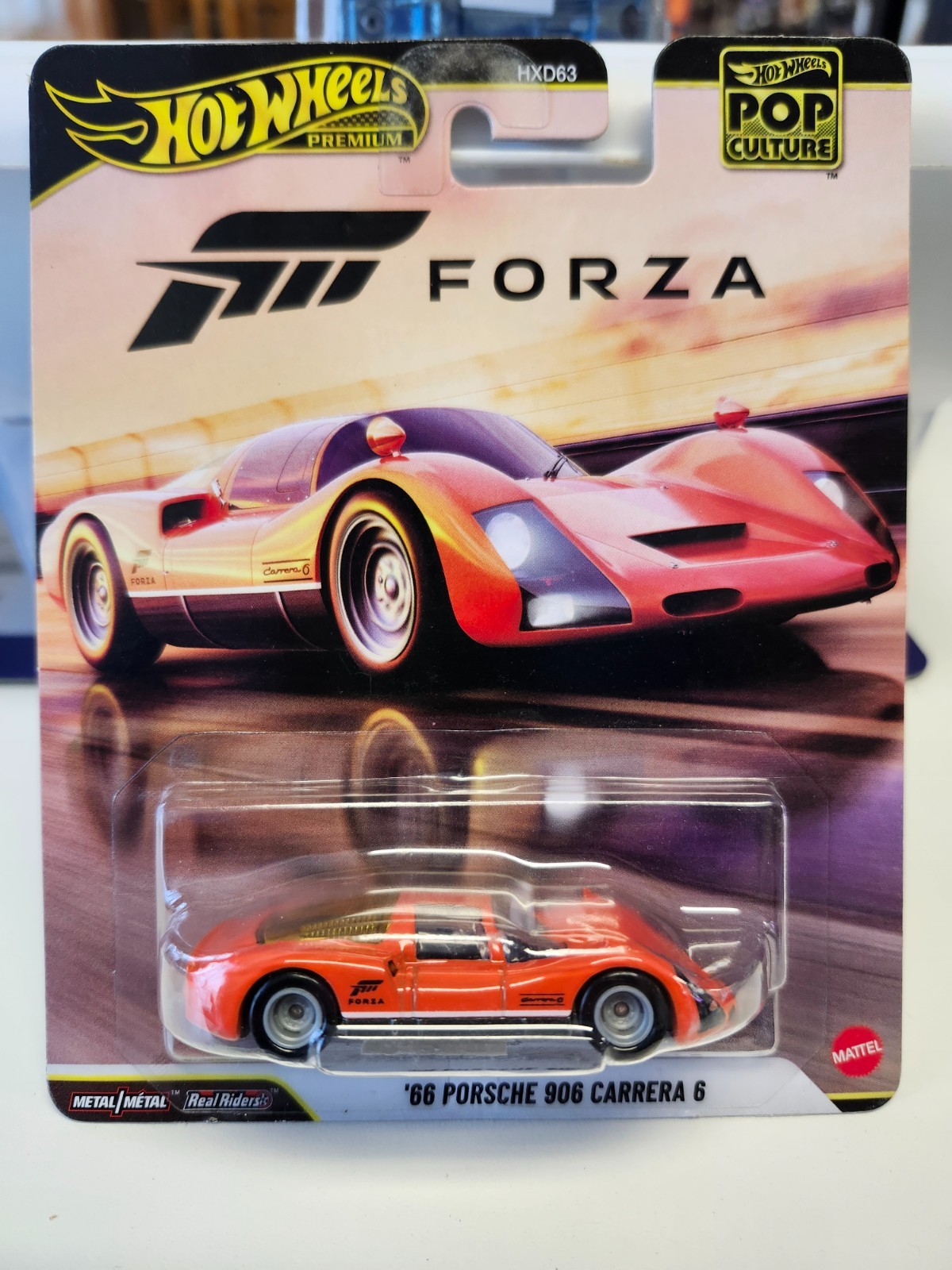 Hot Wheels Pop Culture Forza ’66 Porsche 906 Carrera 6 In Orange