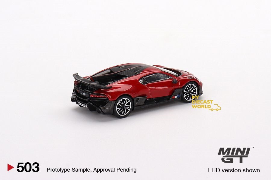 1:64 Mini GT #503 Bugatti Divo Red Metallic Diecast Model MGT00503