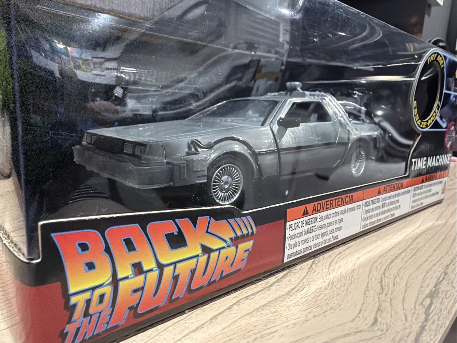 Jada Back to the Future I Classic Time Machine DeLorean light up Ships Out Fast