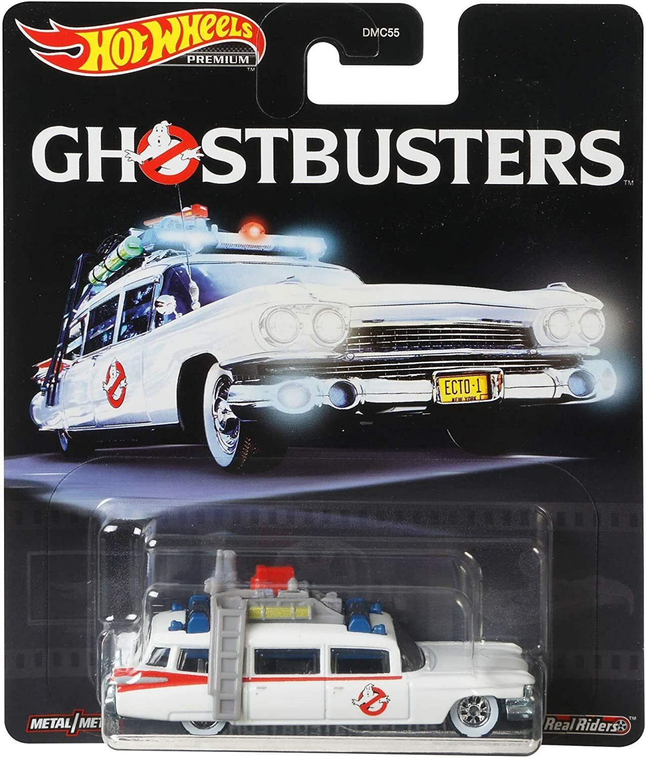Hot Wheels 2020 Retro Real Riders Ghostbusters ECTO-1 Die-Cast Vehicle USED