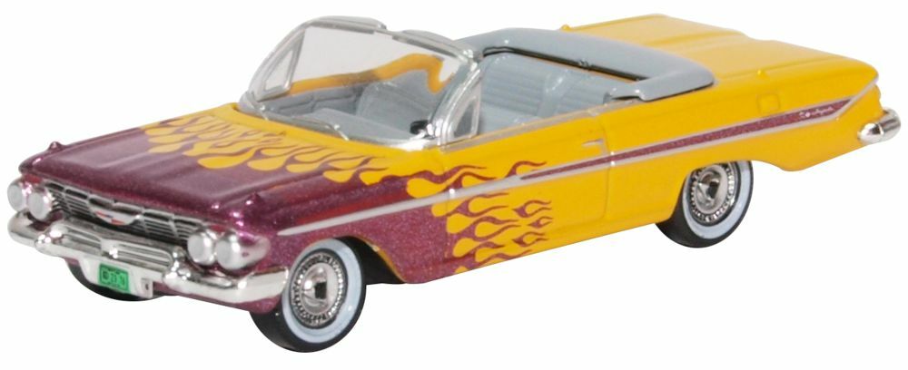 Oxford 1961 CHEVROLET IMPALA Conv. Hot Rod 1/87 HO diecast car GM