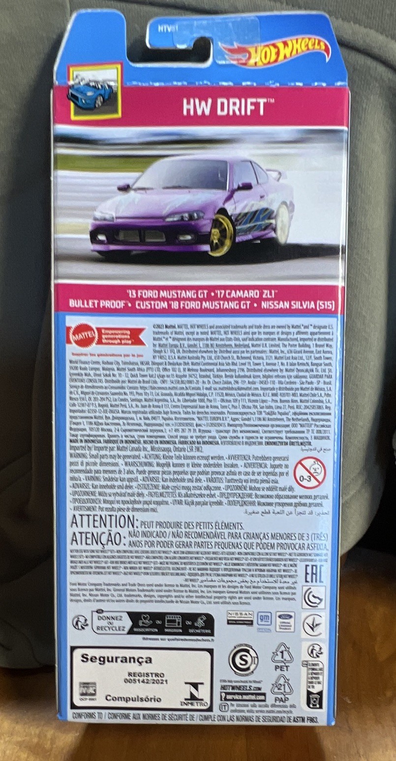 Hot Wheels HW Drift 5-Pack 1:64 Diecast Cars Multicolor Unopened Box