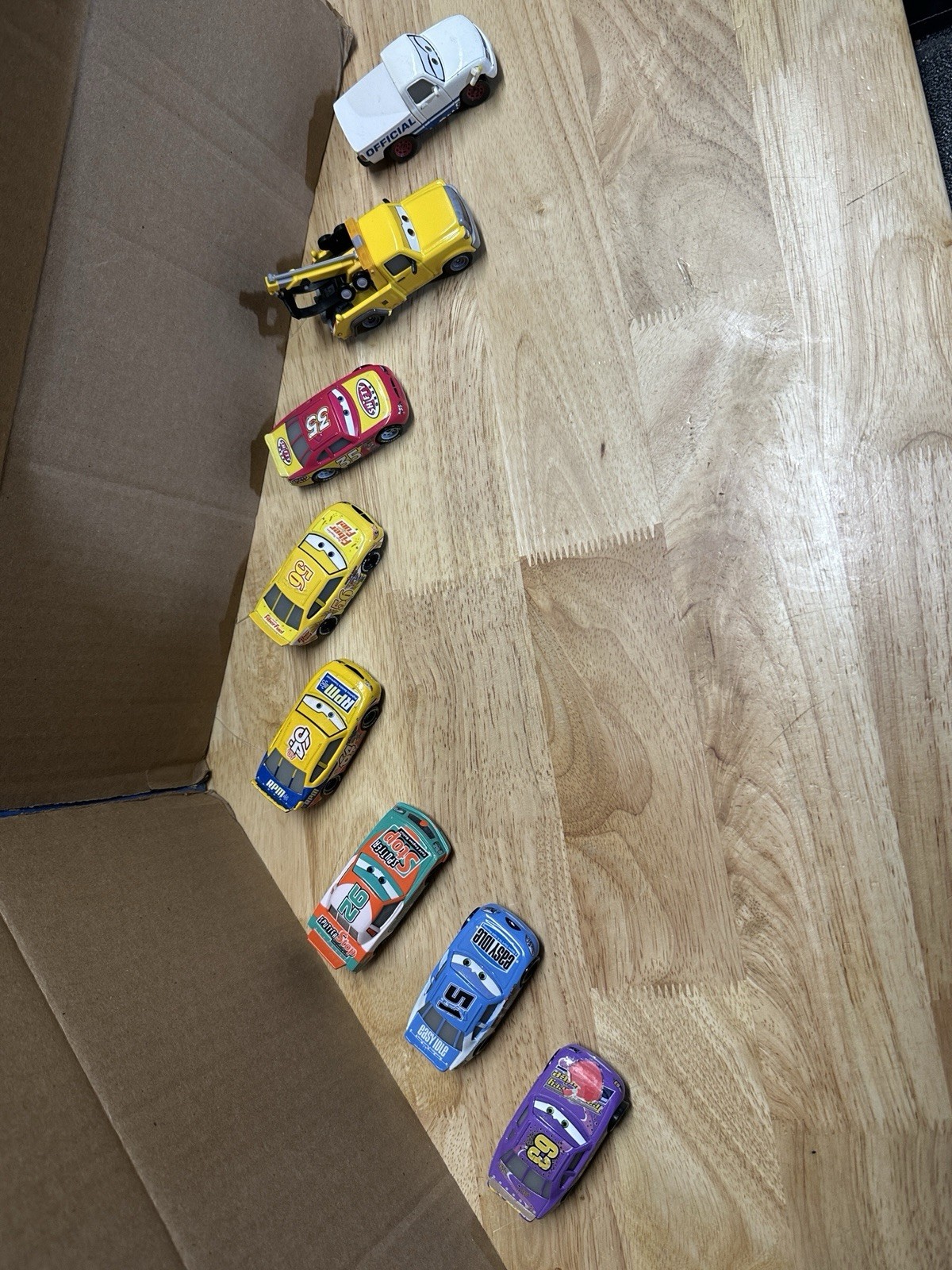 Disney Pixar Cars Diecast Lot of 8 Piston Cup Racers Mater RPM Shifty Drug 1:55