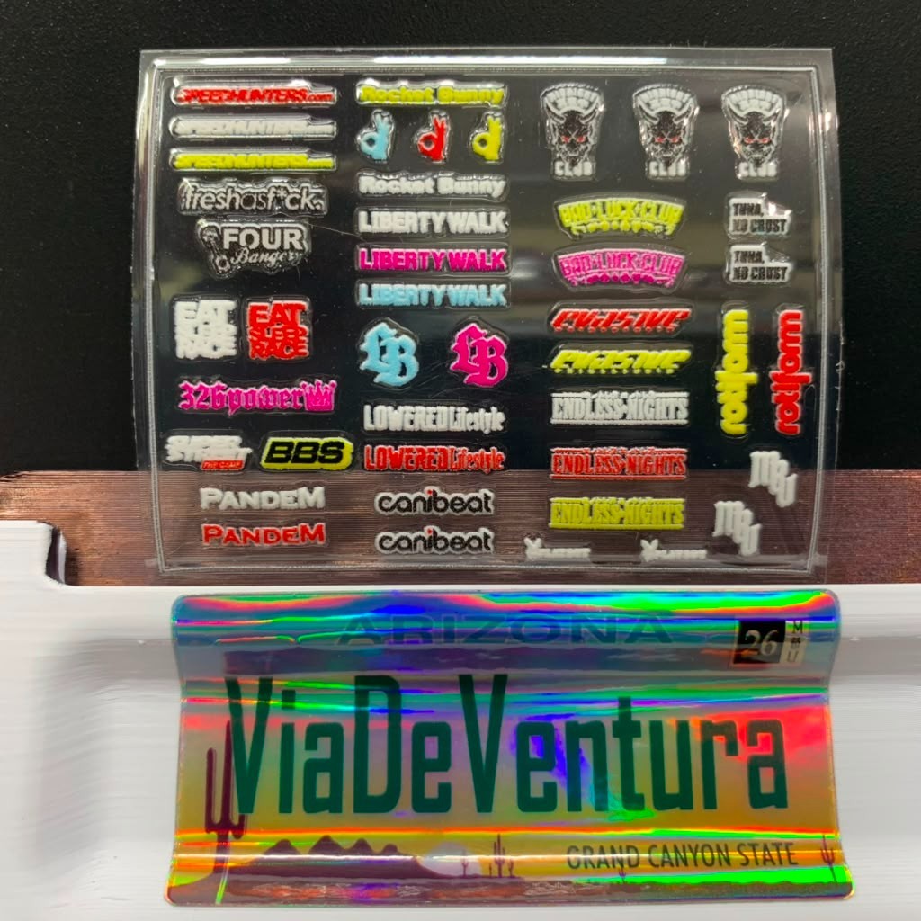 Window Details 1/64 UNIVERSAL STICKER FOR HOT WHEELS Diecast