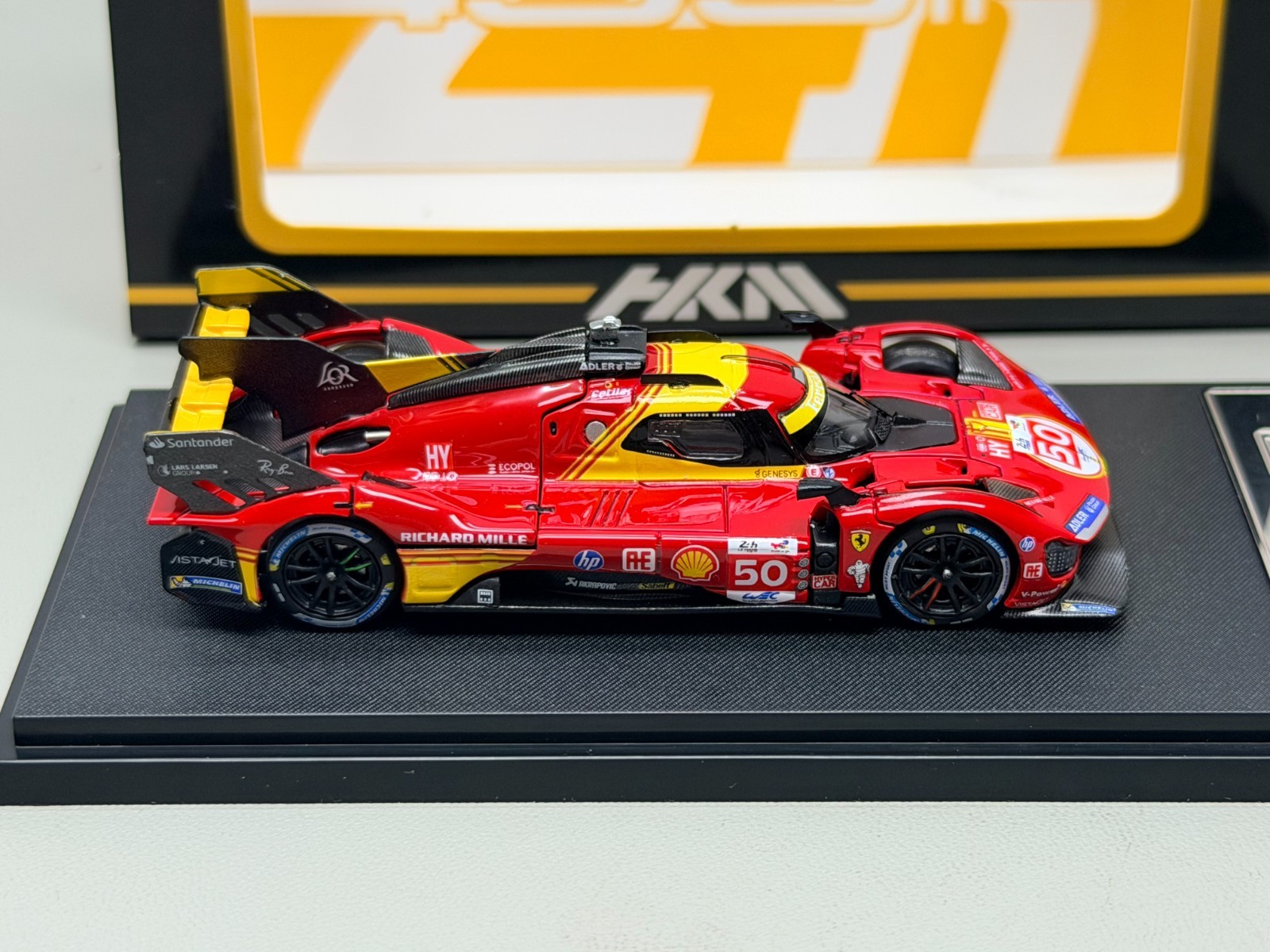 HKM 1/64 Ferrari 499P Hypercar Le Mans Alloy Car Model
