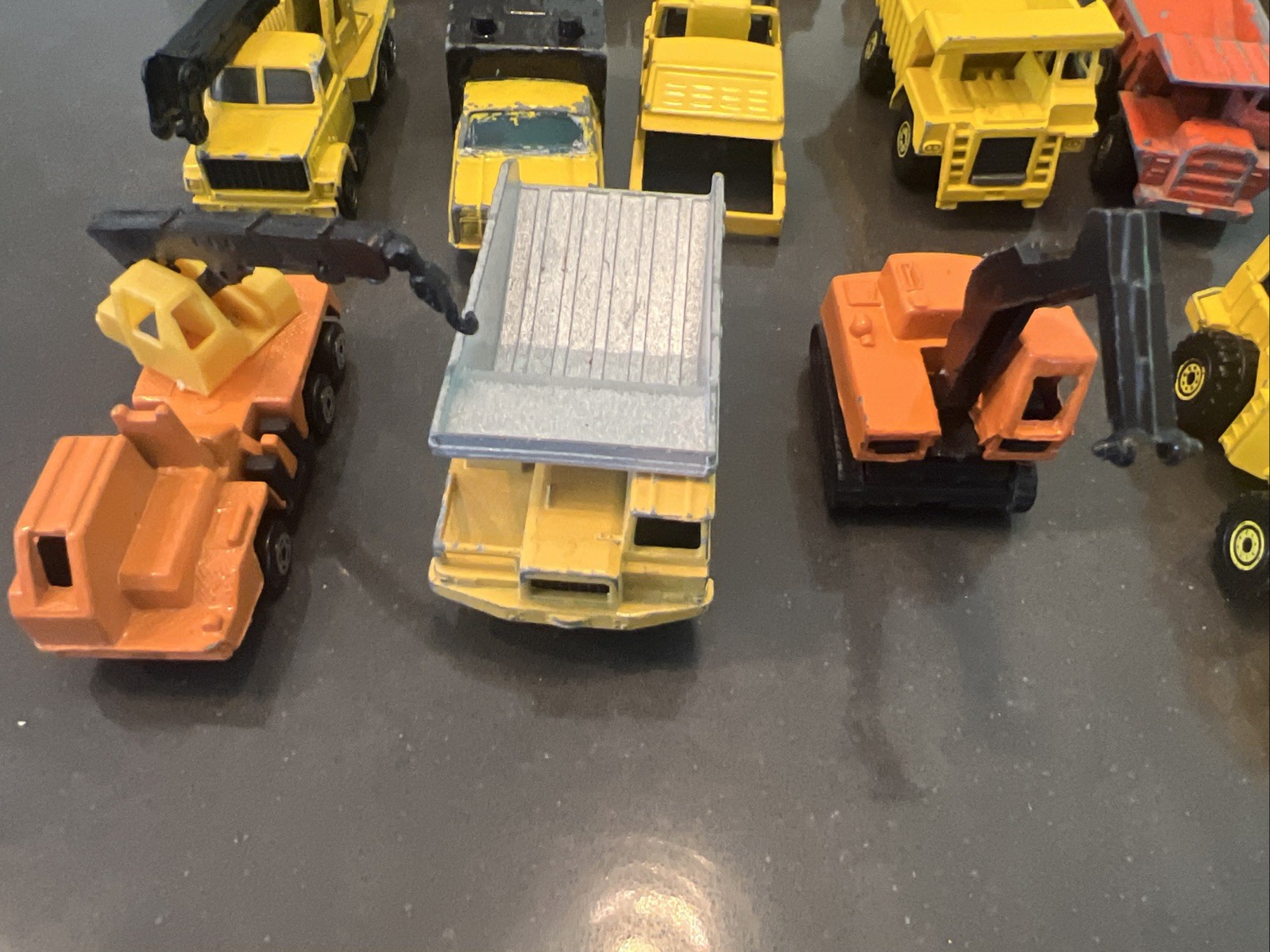 Lot Of Construction Diecast & Plastic Mixed Brands And Models See Description