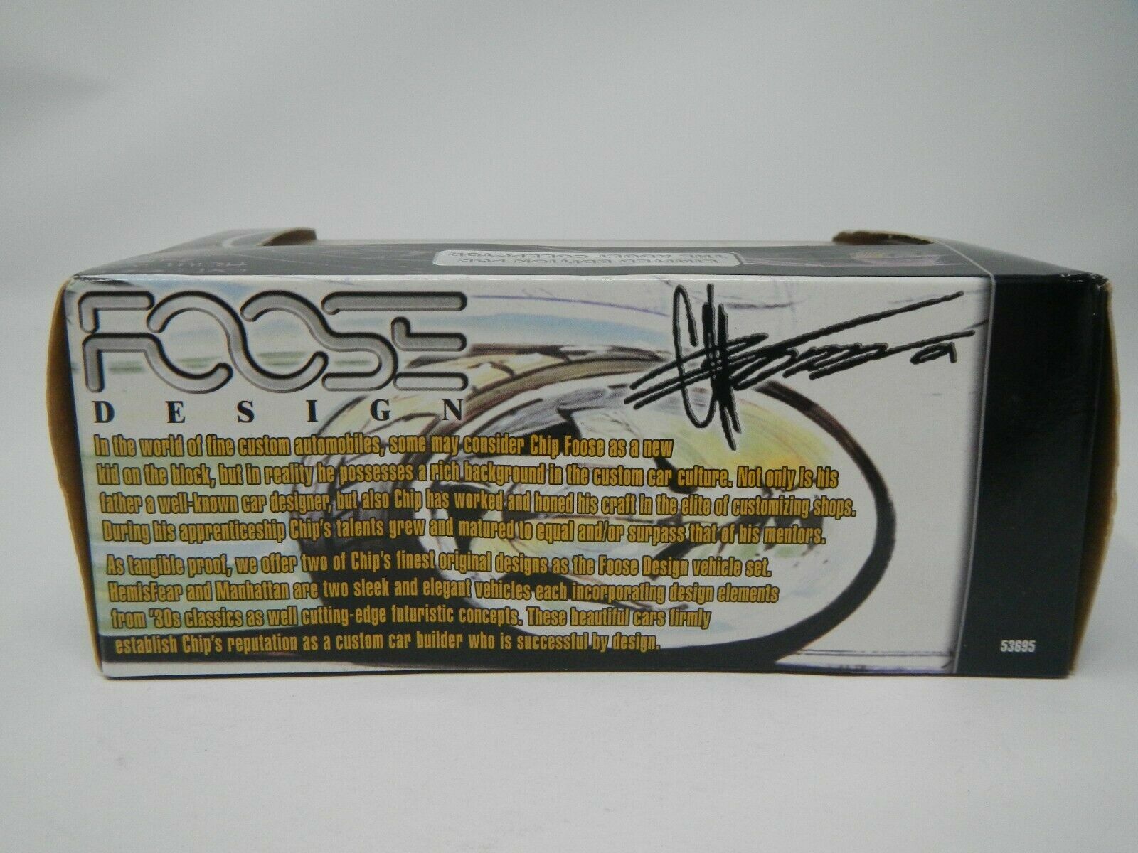 FOOSE DESIGN ” MANHATTAN & HEMISFEAR ” 1/64 100% HOT WHEELS 2 CAR SET BAD BOXES