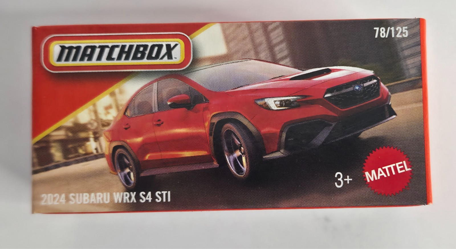 2024 Subaru WRX S4 STI 78/125 Matchbox 2026 POWER GRABS JHR16 MBX Metro red