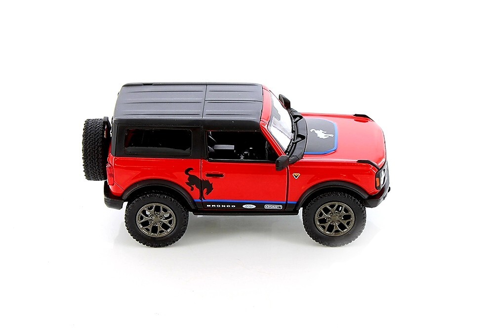 5438DFB 022 BY KINSMART Ford Bronco Hard Top 1:34 Scale Diecast. Red (NO BOX)