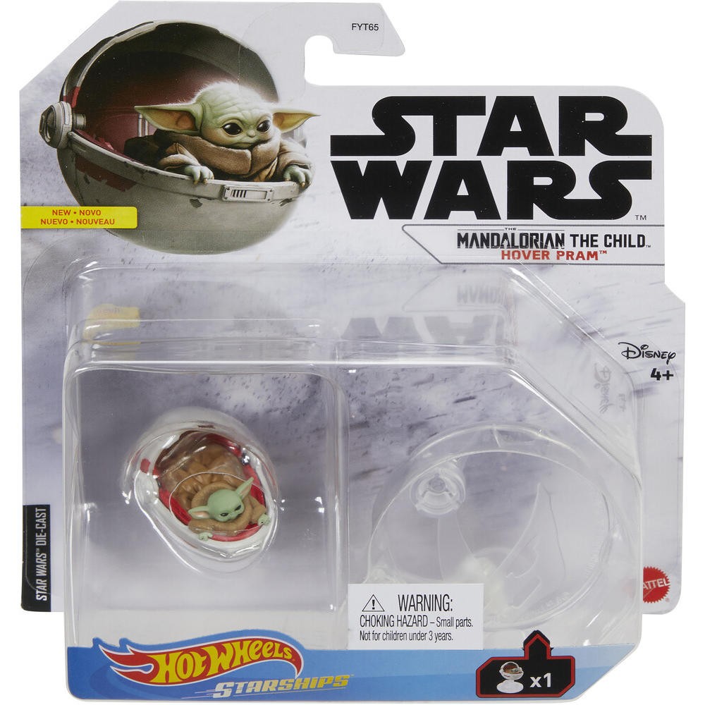 Mandalorian The Child in Hover Pram Star Wars Starships Hot Wheels 2021 Series