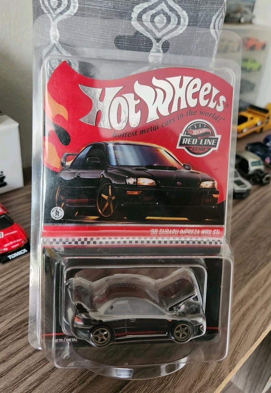 Hot Wheels RLC 1:64 1998 Subaru Impreza WRX STi Black Real Riders Unopened