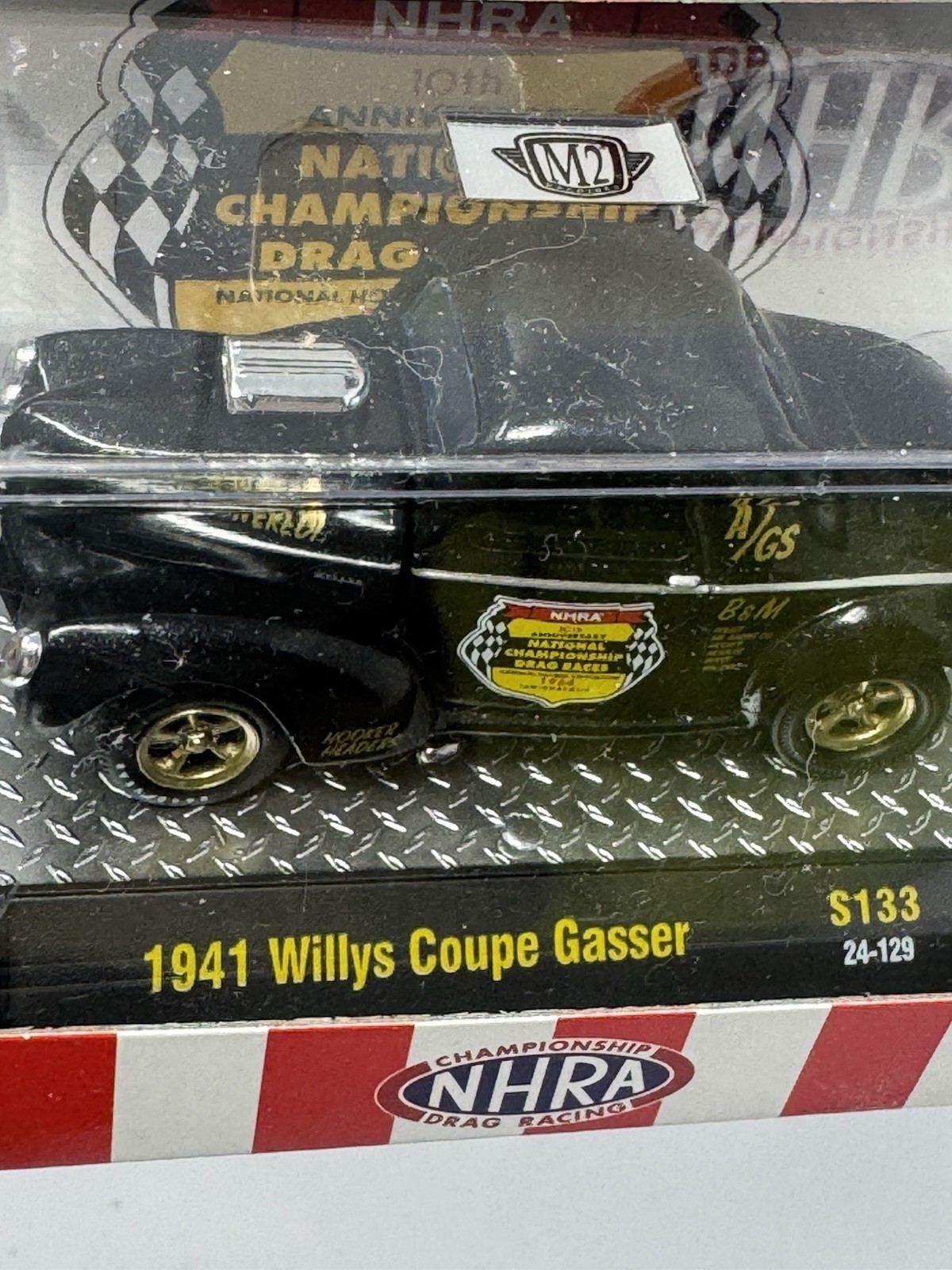 M2 Machines NHRA Black 1941 Willys Coupe Gasser S133 S1
