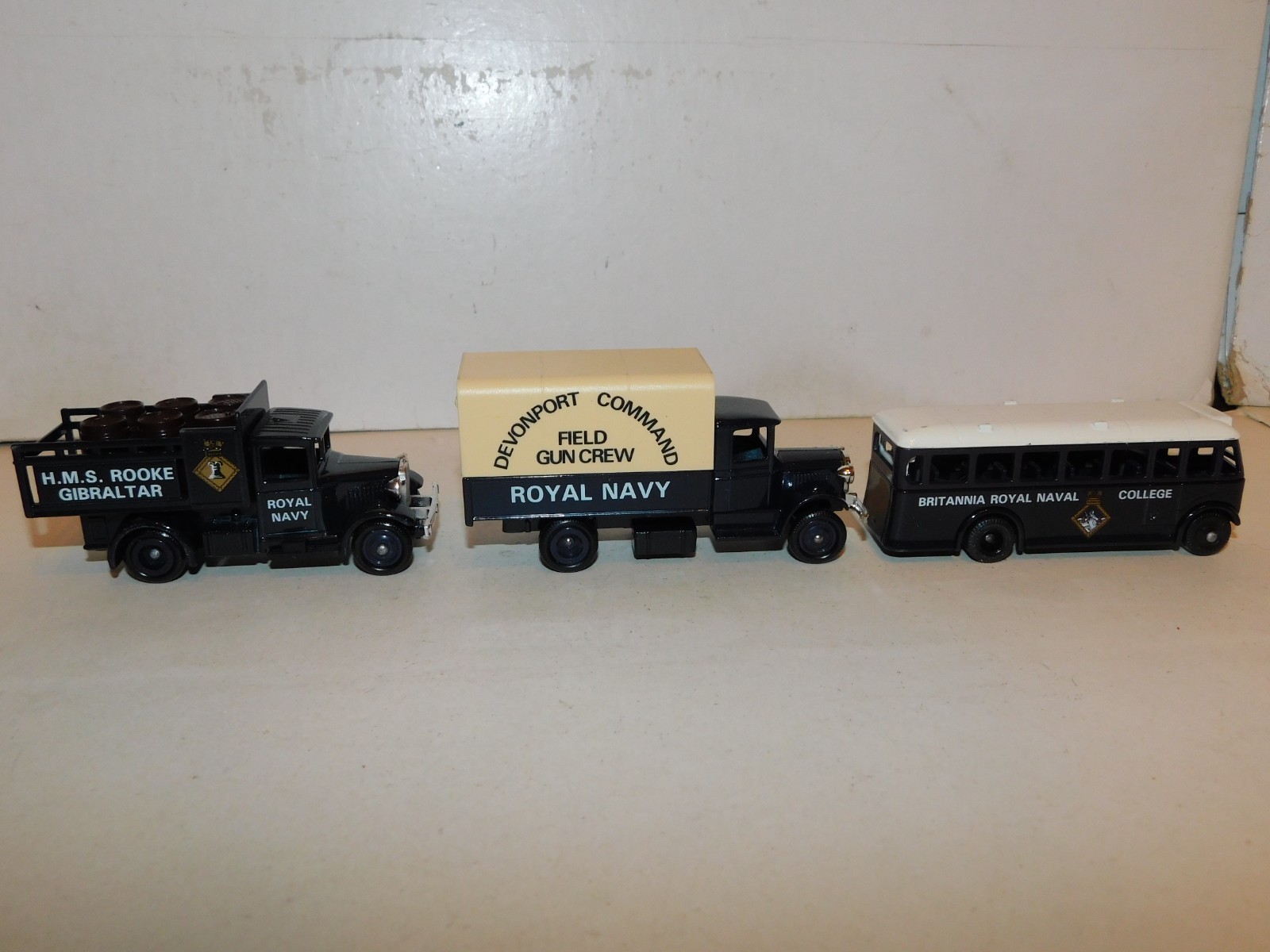 LEDO 1991 England Metal, The Royal Navy Land Vehicles, 3-Piece Boxed Set