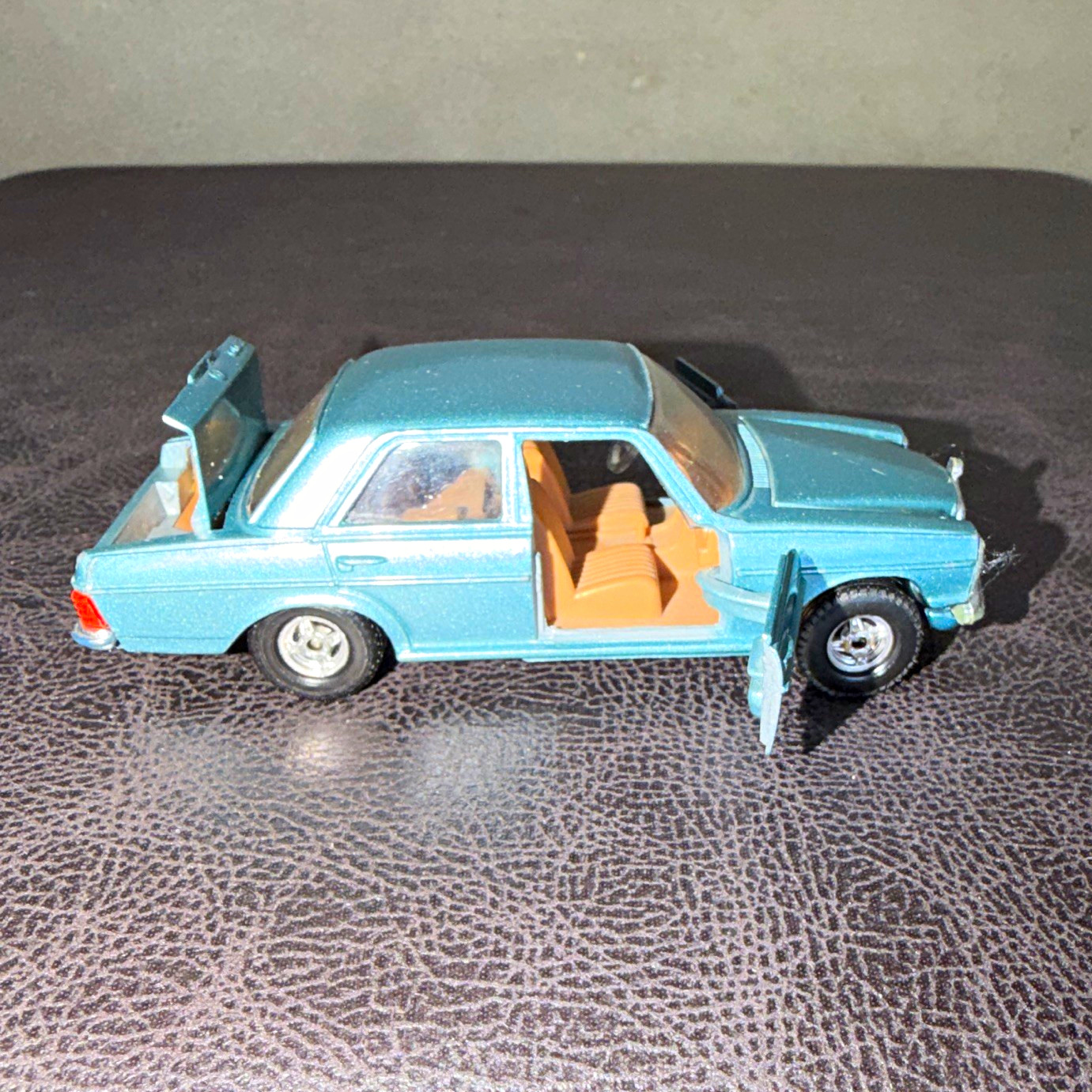 Corgi Mercedes-Benz 240 D Diecast Model Car Blue w/ Opening Doors