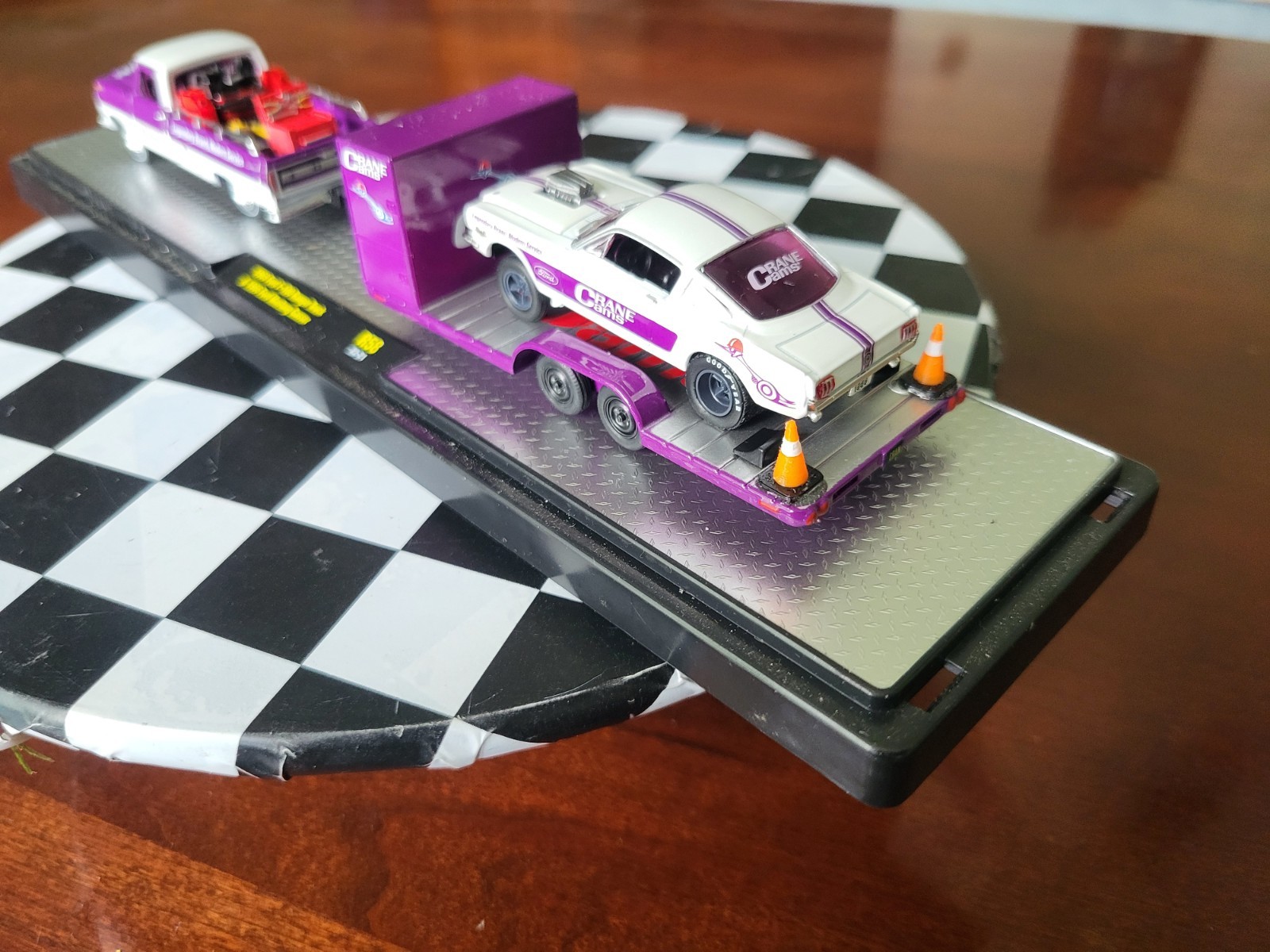 m2 Custom Purple Hornies Flow tech 69 Ford F100 Ranger Truck & 66 Ford Mustang
