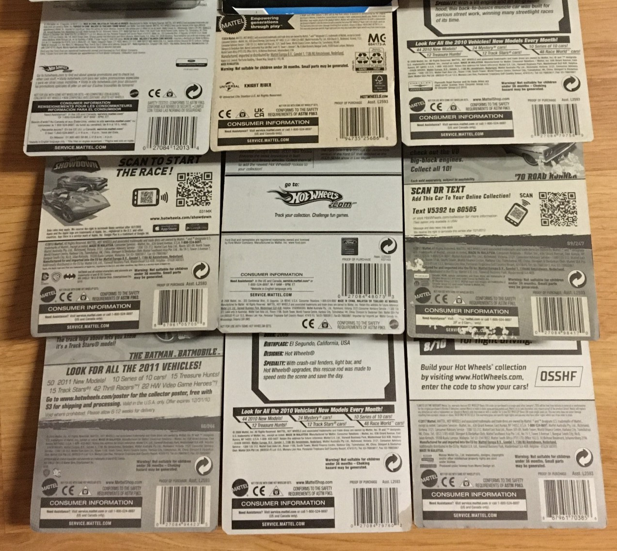 Hot Wheels Mystery Box With A Treasure Hunt / Mainline REAL CARS Lot 12/$39.95