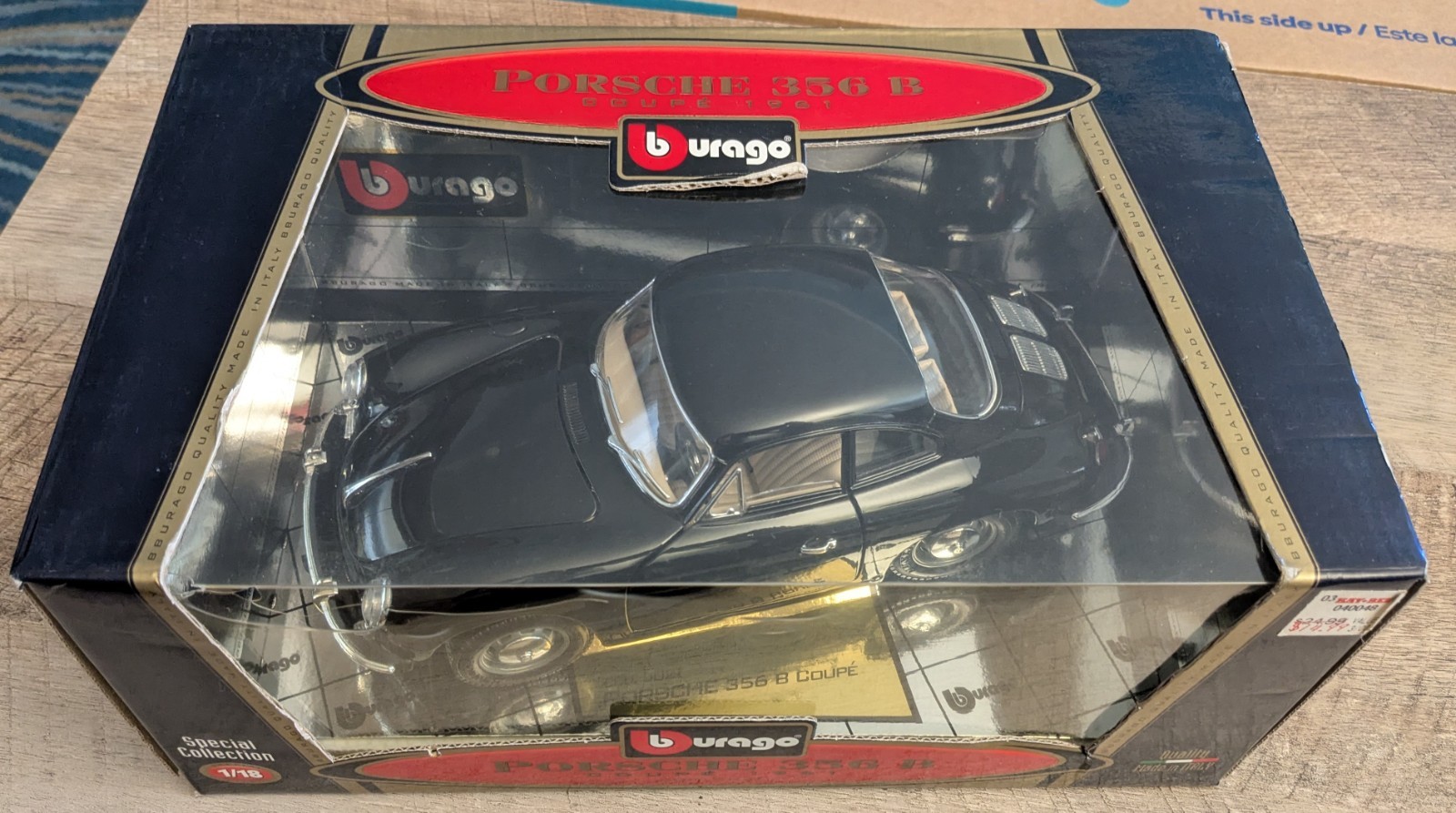 Bburago Porsche 356B Coupe 1961, Black 1/18, COD 3021, Special Collection
