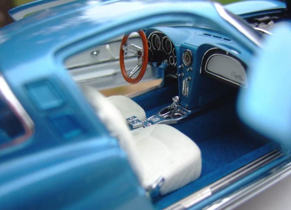 Corvette Chevrolet55Chevy57StingRay1:24Race12Car1963Classic1957Metal1966Model18